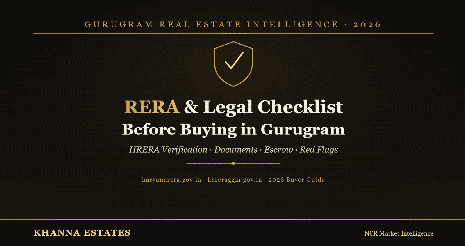 RERA & Legal Checklist Before Buying Property in Gurugram (2026 Guide)
