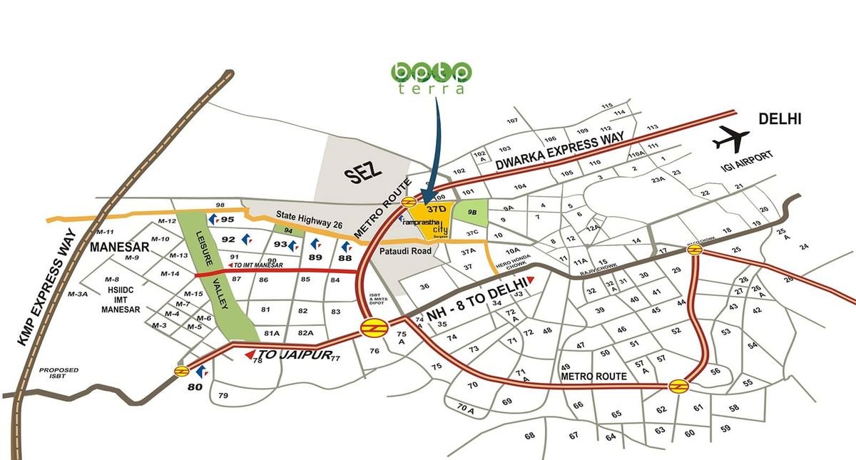 BPTP Terra Location Map