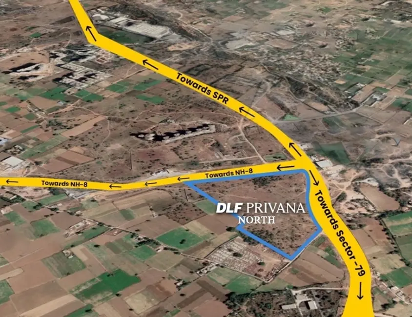DLF Privana North Location Map